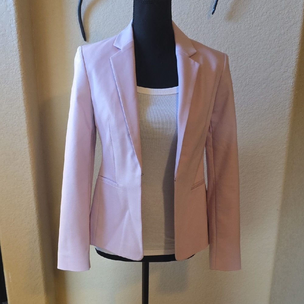 Express 🎀 Tailored Light Pink Blazer Jacket